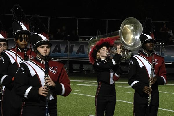 North County High School Marching Band Performing
